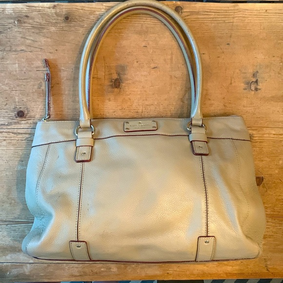 Kate Spade “BERKSHIRE ROAD TEEGAN “ Tote in Cafe Pebble Grain Leather - Picture 2 of 9